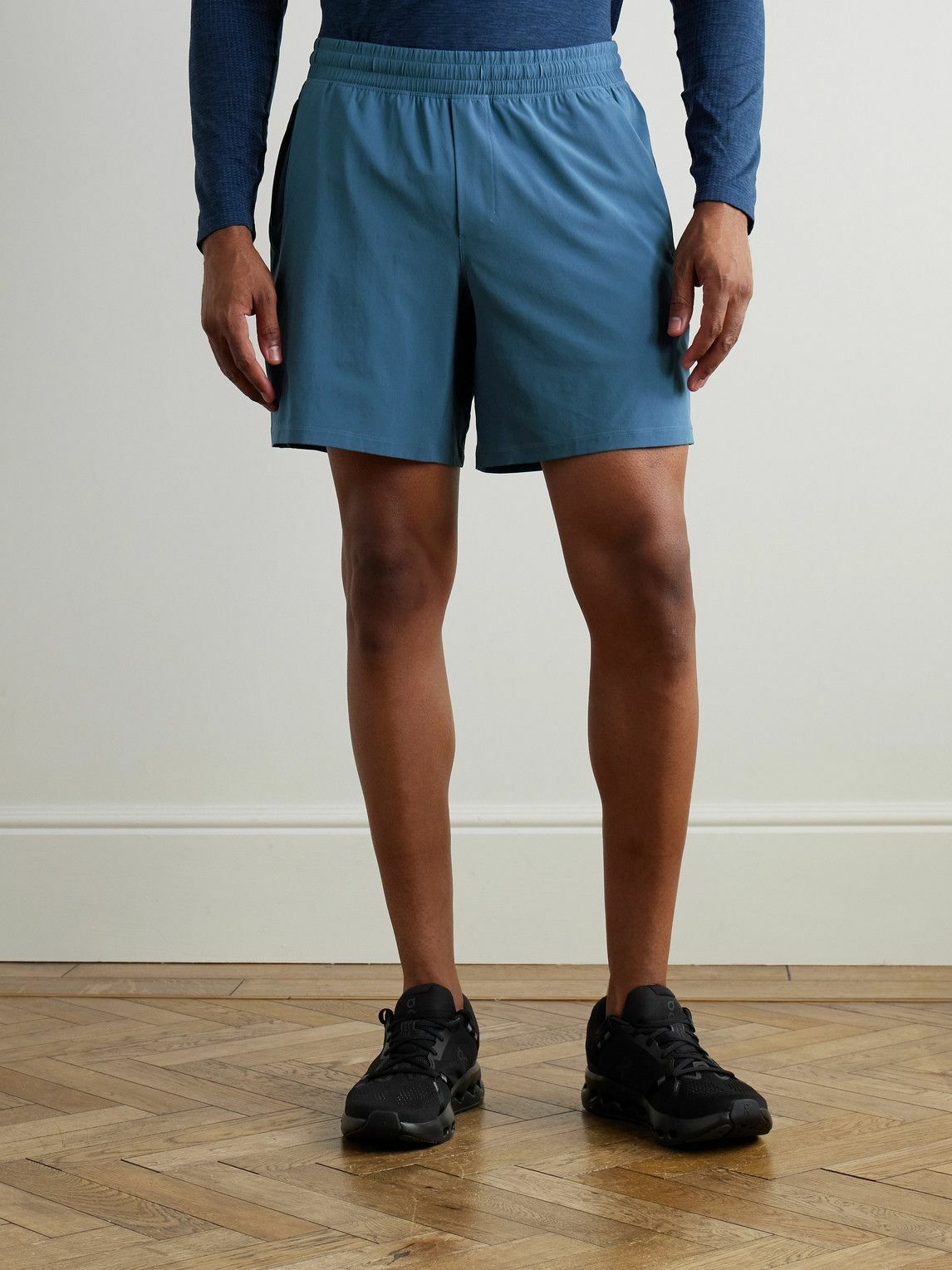 Lululemon - Pace Breaker 7" Straight-Leg Recycled-Swift&trade; Shorts - Blue