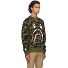 BAPE Green 1st Camo Shark Sweatshirt