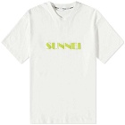 Sunnei Men's Logo T-Shirt in Dust
