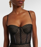 Zimmermann Dot mesh bodysuit