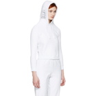 Vetements White Champion Edition Fitted Hoodie