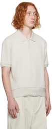 Thom Browne Taupe Patch Polo
