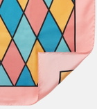 Valentino Rhombelle checked silk scarf