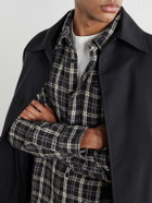 Corridor - Spacerock Checked Cotton-Tweed Shirt - Black