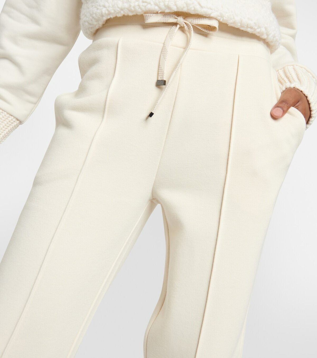 Bogner High-rise cotton-blend sweatpants