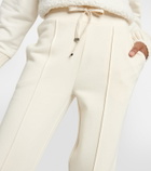 Bogner High-rise cotton-blend sweatpants