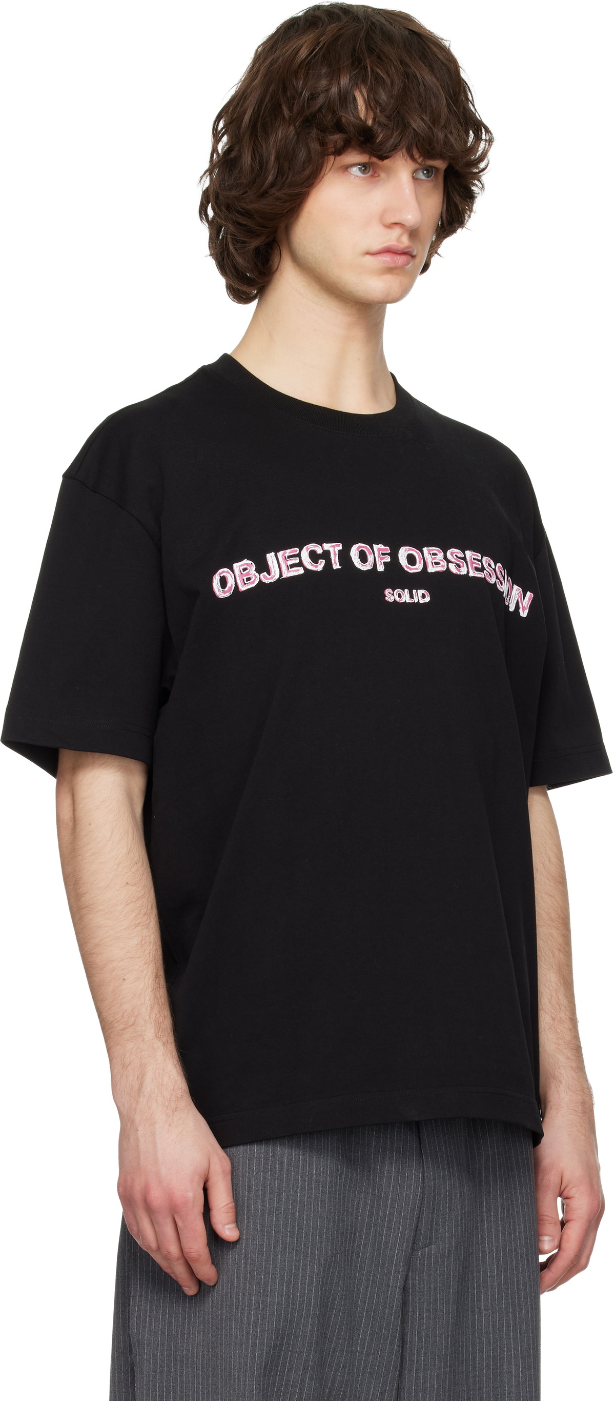 Solid Homme Black 'Object Of Obsession' T-shirt