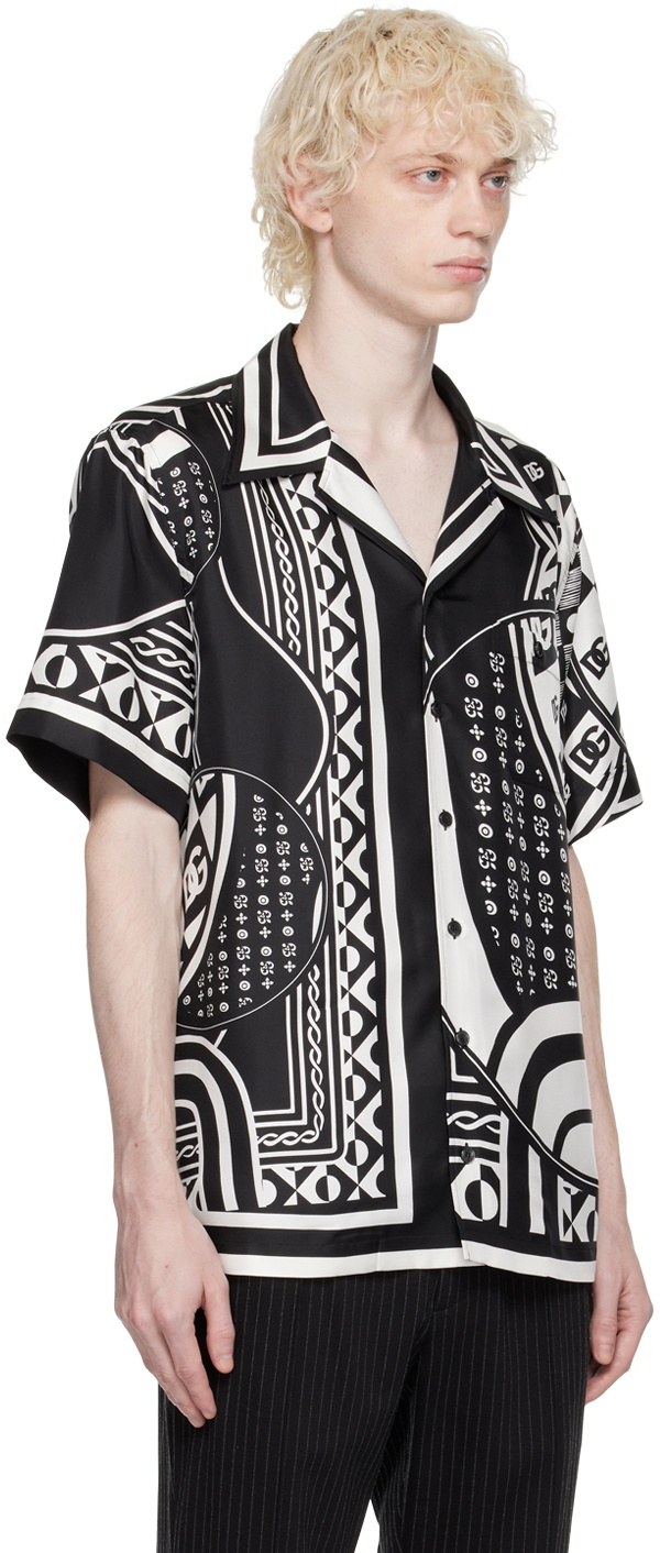 black bandana dress shirt Bandana Print Button-Down Resort Shirt