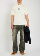 Stone Island Logo-print Cotton T-shirt Ivory