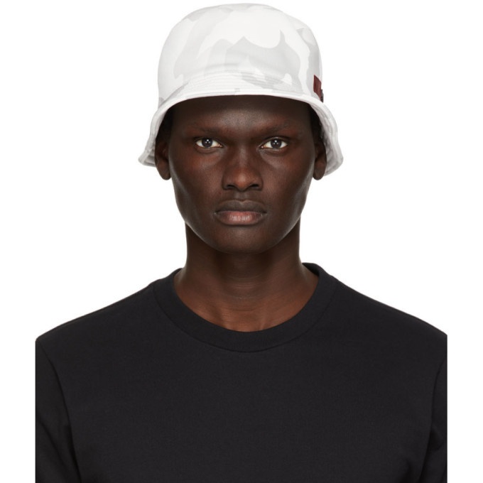 Photo: Dolce and Gabbana Off-White and Grey Camo Bucket Hat
