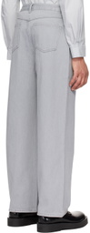 AMOMENTO Gray Bootcut Jeans