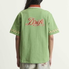 Drôle de Monsieur Men's Embroidered Sport Shirt in Water Green