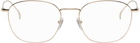 Gucci Gold Round Glasses