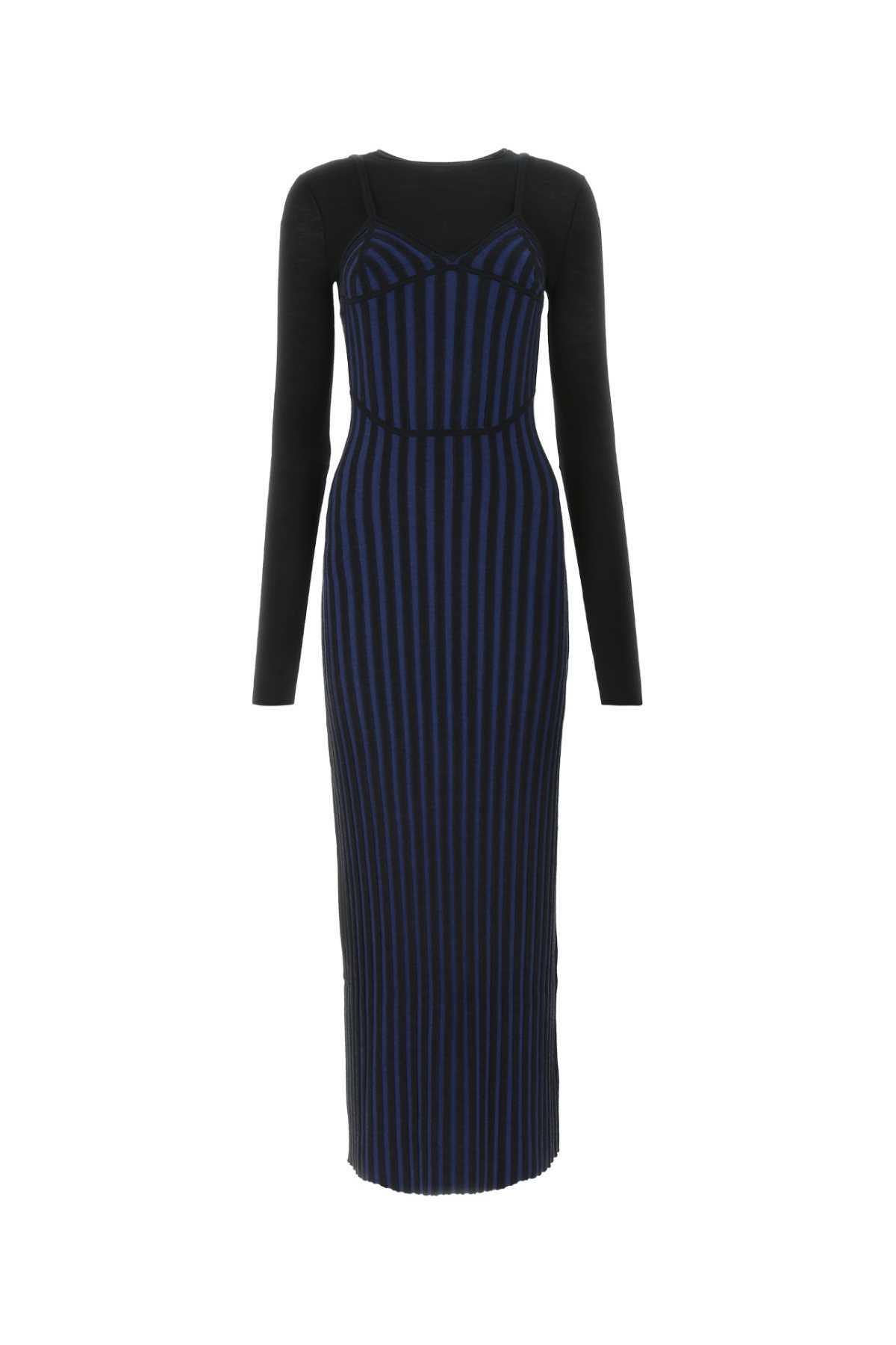 Dion Lee Black Viscose Blend One-shoulder Dress Dion Lee