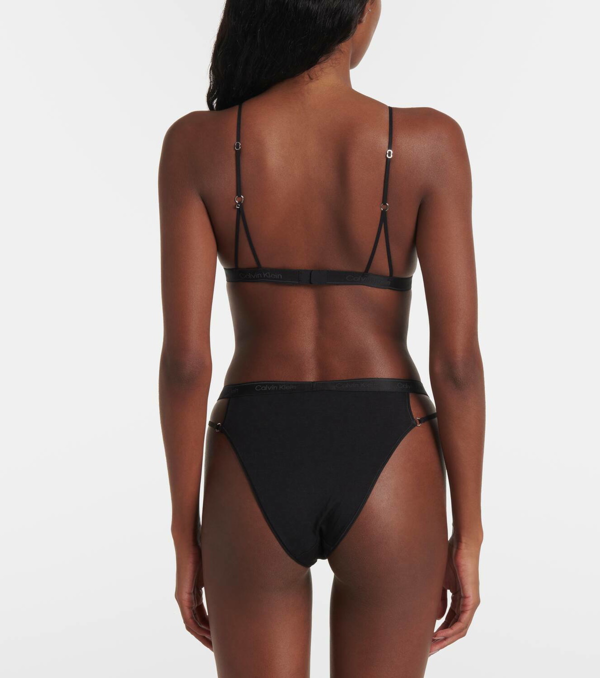 Nensi Dojaka x Calvin Klein triangle bra Nensi Dojaka