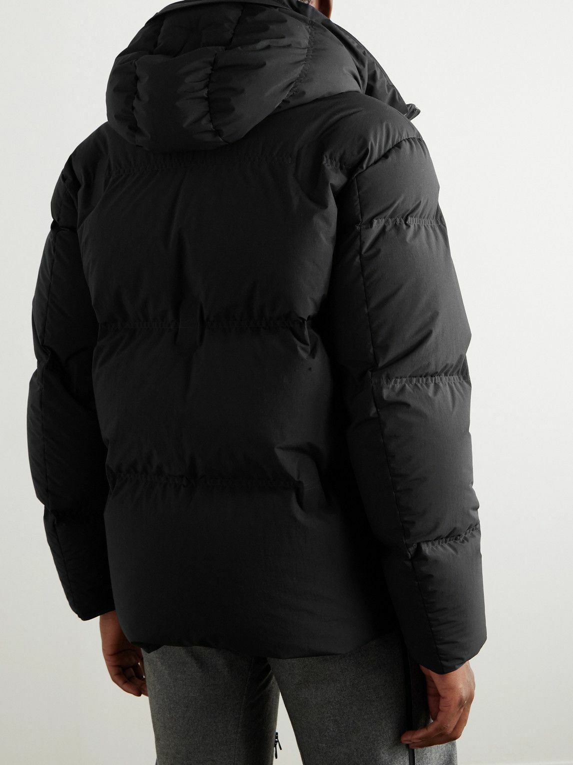 Zegna - Quilted Nylon Hooded Down Ski Jacket - Black Zegna
