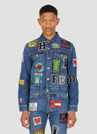 x Keith Haring Denim Jacket in Blue