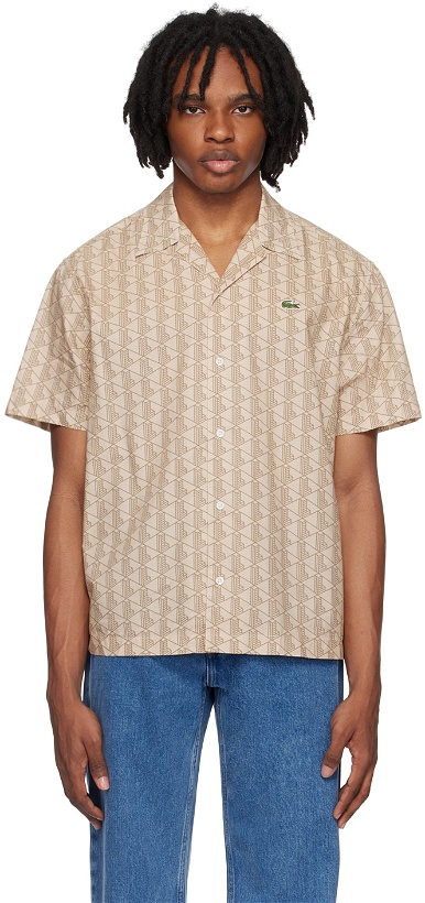 Photo: Lacoste Beige Relaxed-Fit Shirt