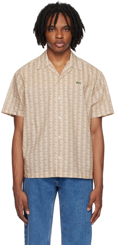 Photo: Lacoste Beige Relaxed-Fit Shirt