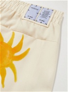 MCQ - Grow Up Ramble On Logo-Appliquéd Printed Lyocell Shorts - White