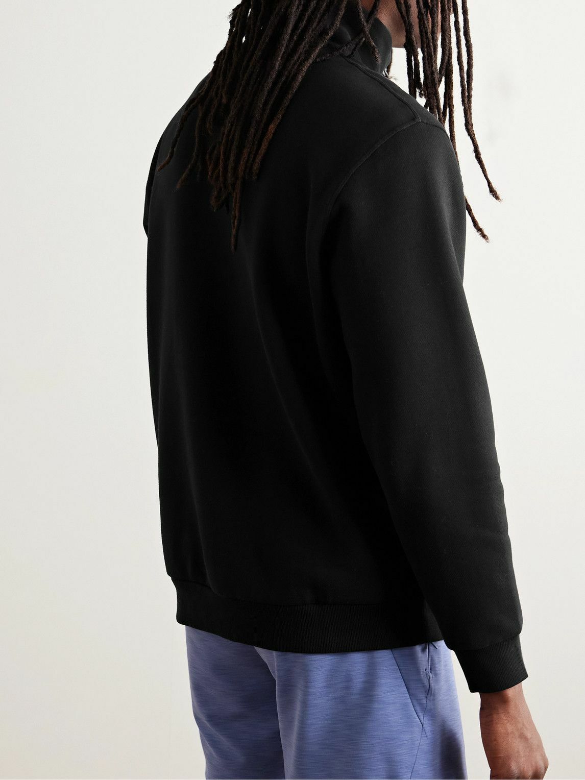 Lululemon - Steady State Cotton-Blend Jersey Half-Zip Sweatshirt - Black