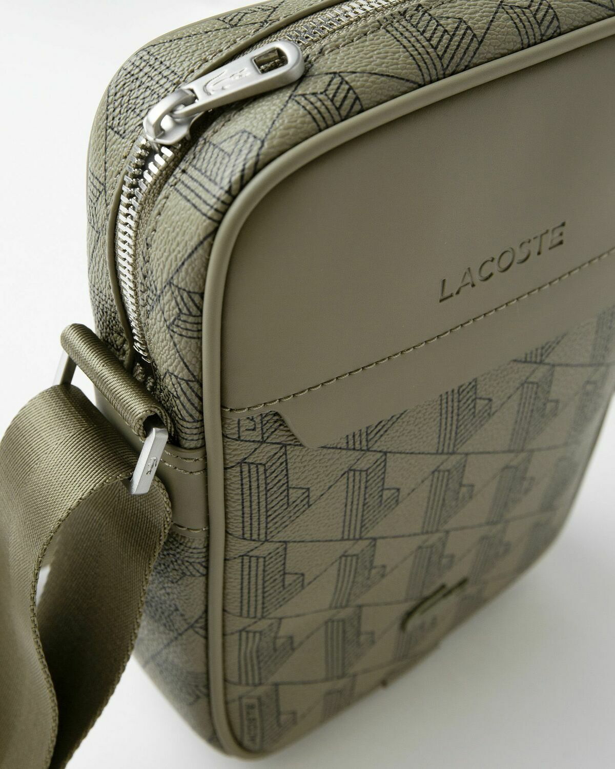 Amazon.com: Lacoste Men's Classic Pique Effect Satchel Bag