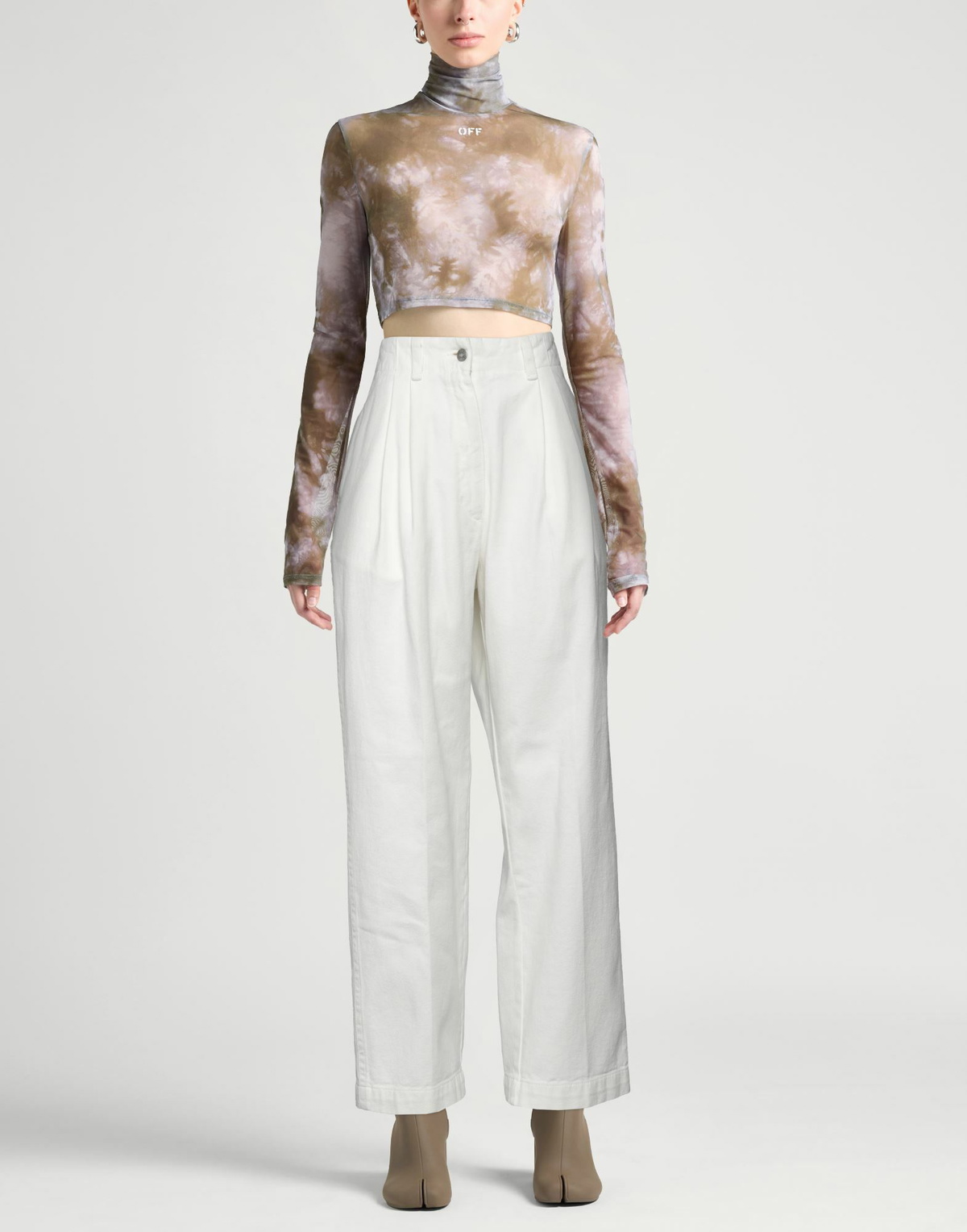 Le 17 Septembre Womens Jeans Cream