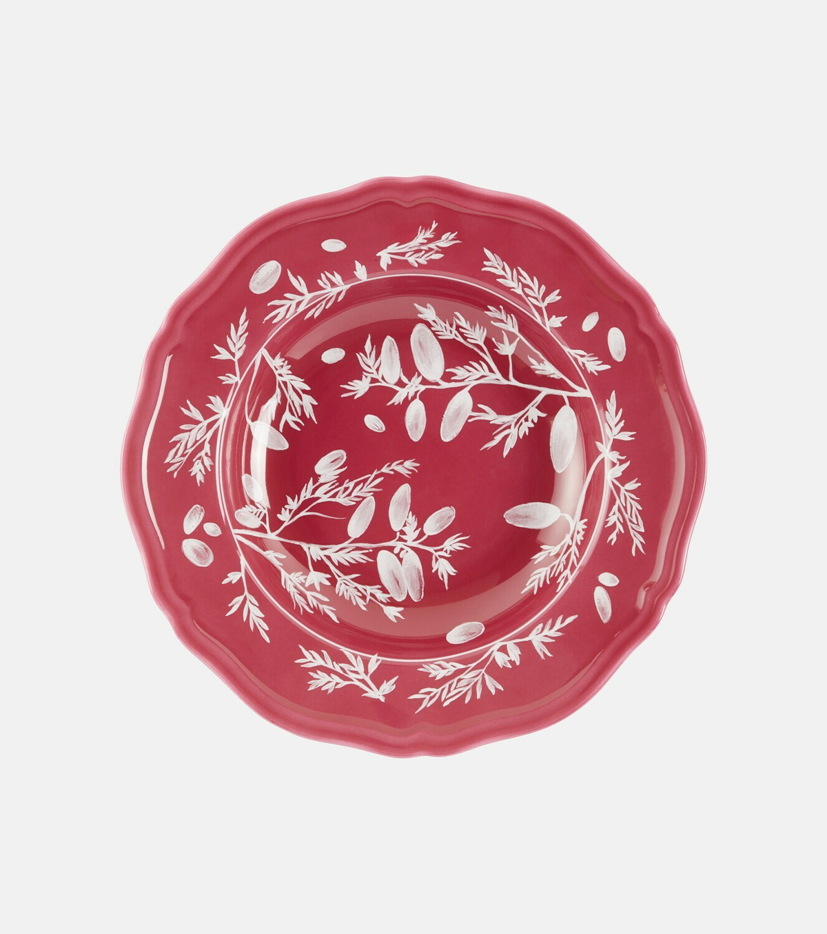 Cabana x Ginori 1735 floral porcelain soup plate