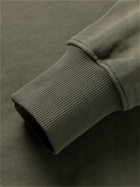 ALEX MILL - Loopback Cotton-Jersey Sweatshirt - Green - XL