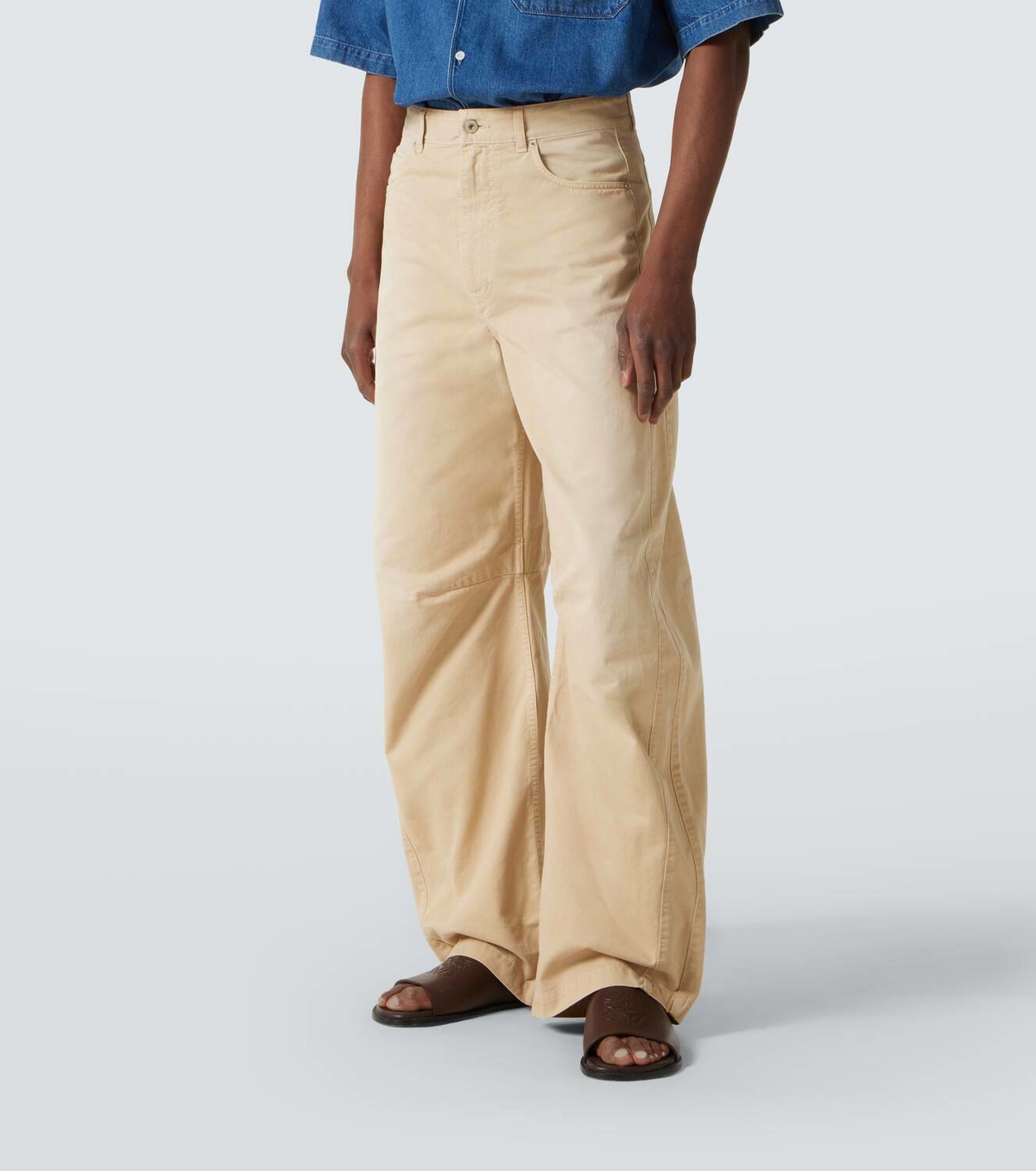 Loewe Paula's Ibiza twill barrel-leg pants Loewe