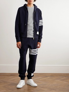 Thom Browne - Striped Cotton-Piqué T-Shirt - Gray