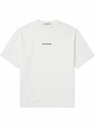 Acne Studios - Exford Logo-Flocked Cotton-Jersey T-Shirt - White