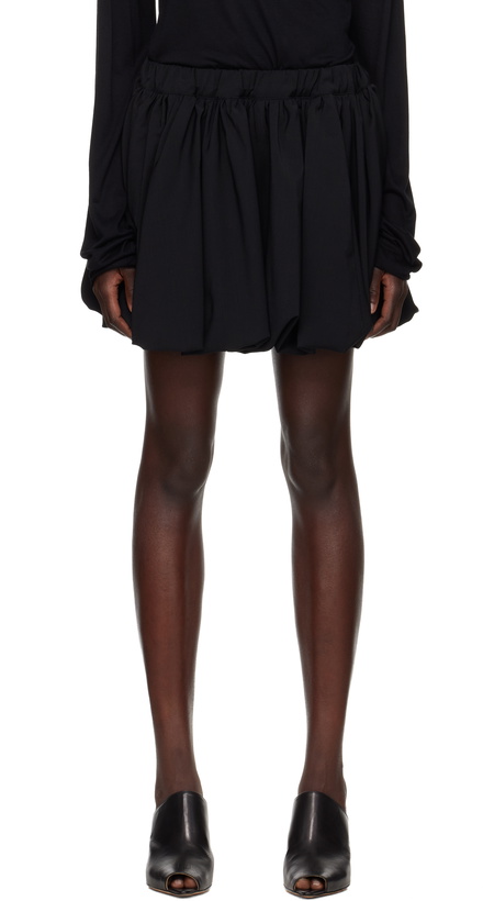 Photo: AARON ESH Black Puffball Miniskirt