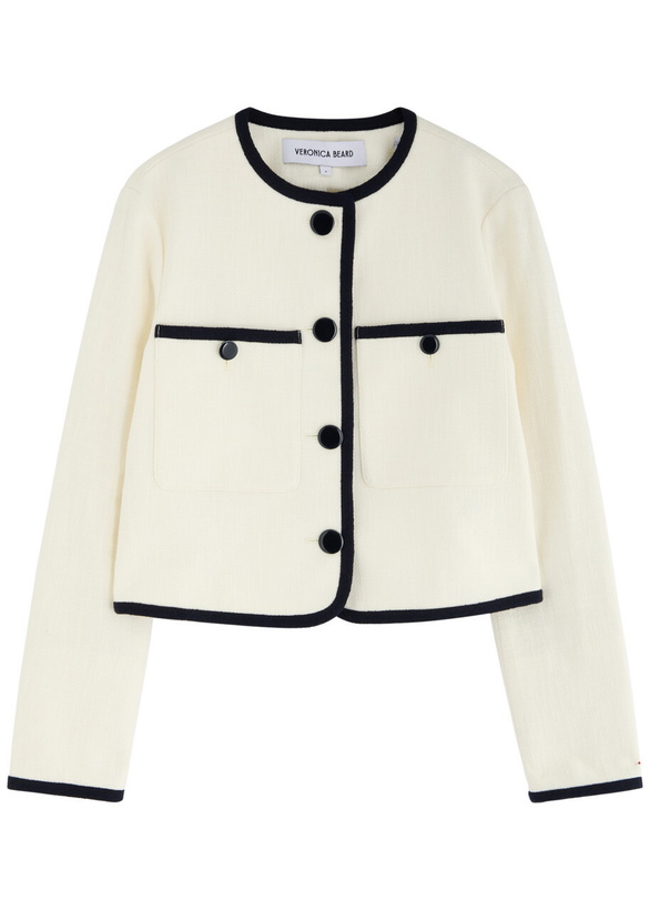 Photo: Veronica Beard Beale Cotton-blend Jacket Cream