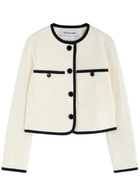 Veronica Beard Beale Cotton-blend Jacket Cream