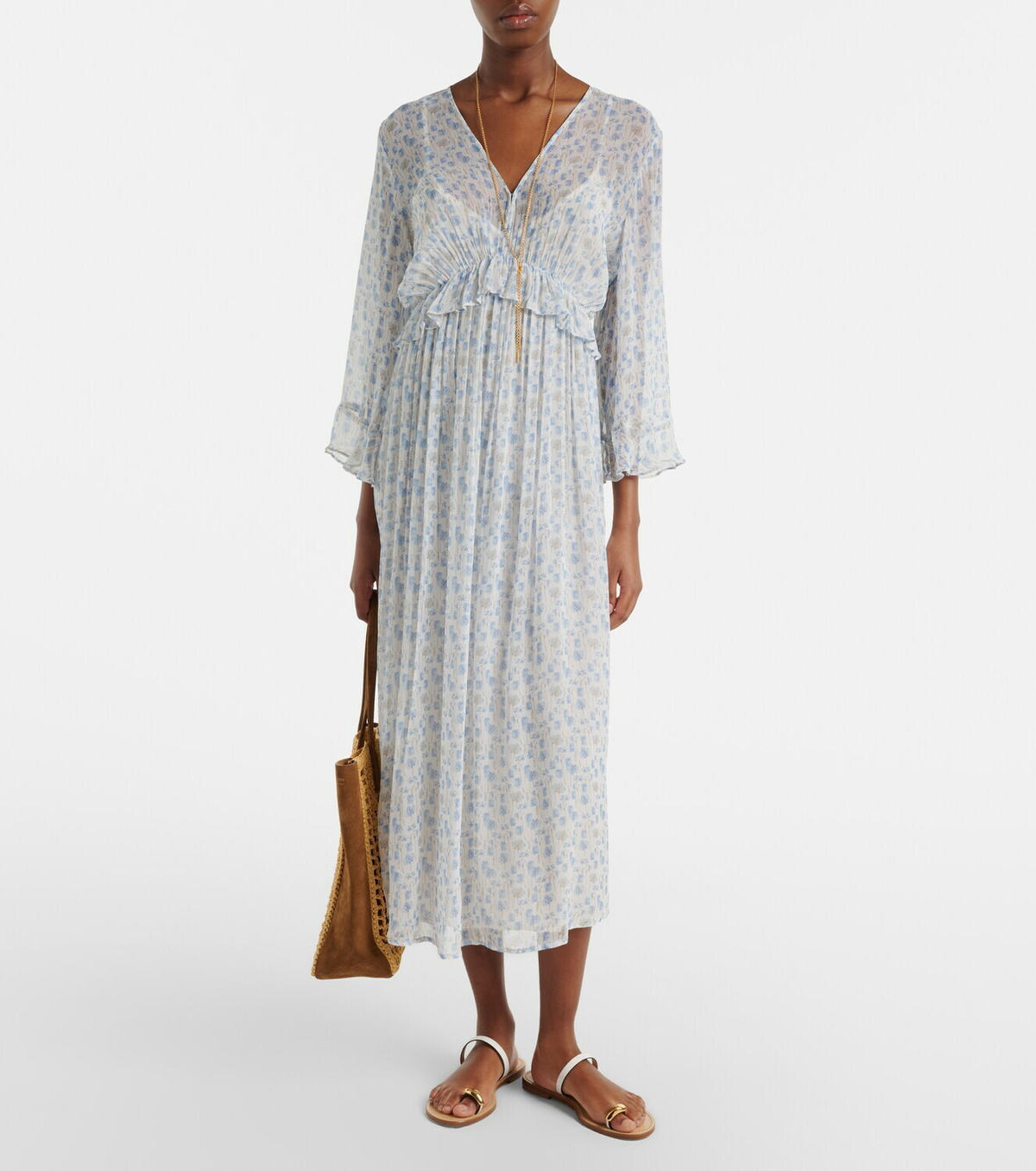 Velvet Aerin floral sheer maxi dress