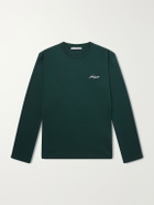 Acne Studios - Logo-Embroidered Cotton-Jersey T-Shirt - Green