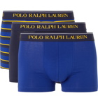 Polo Ralph Lauren - Three Pack Stretch-Cotton Boxer Briefs - Blue