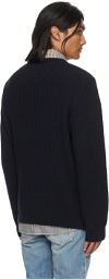 Nudie Jeans Navy August Sweater