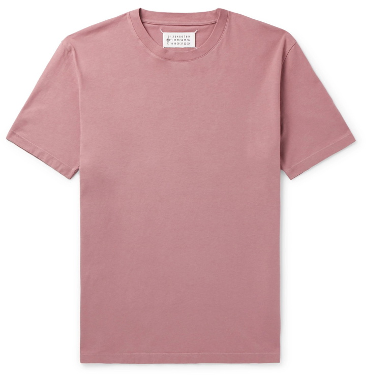 Photo: Maison Margiela - Garment-Dyed Cotton-Jersey T-Shirt - Pink