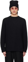 DEVOA Black Raglan Sweater