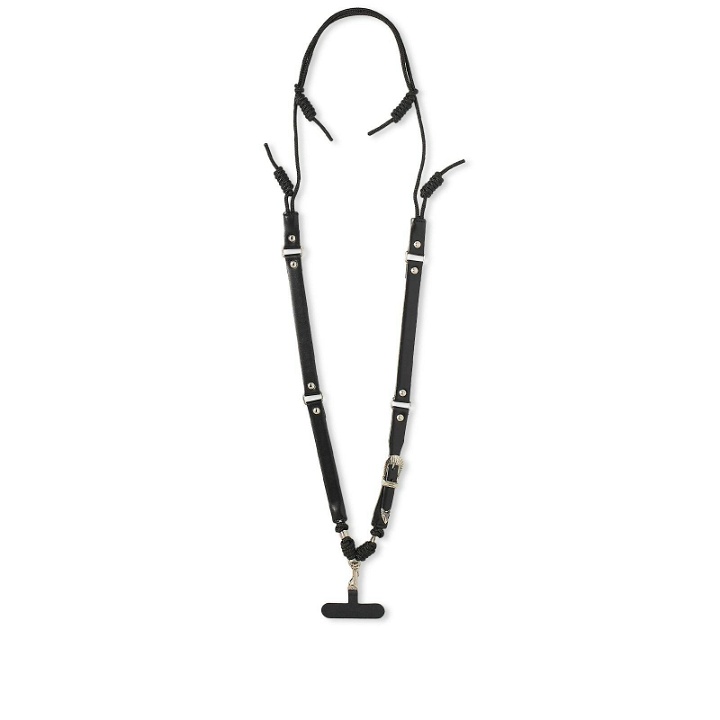 Photo: TOGA Women's Leather Phone Strap in Black