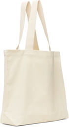 Maison Kitsuné Off-White 'Maison Kitsuné' Handwriting Tote