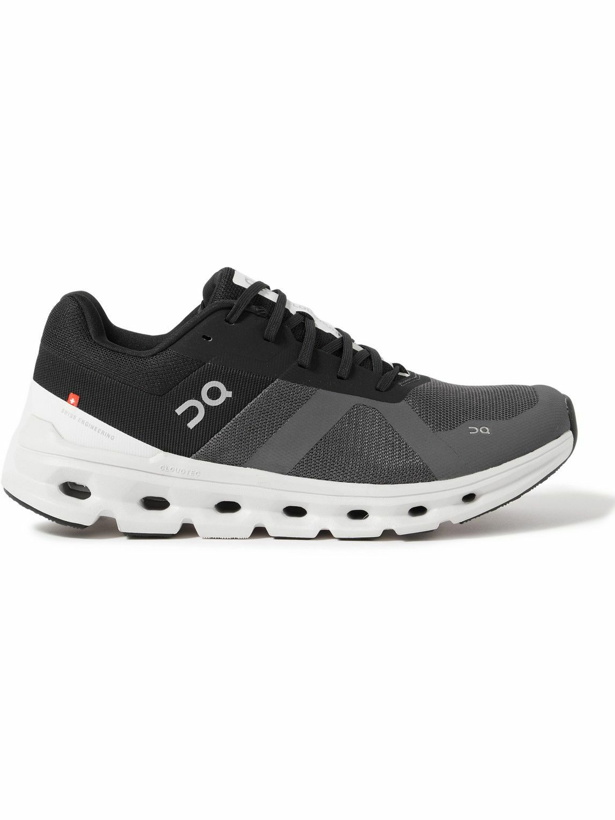 Photo: ON - Cloudrunner Mesh Running Sneakers - Black
