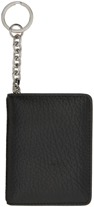 Photo: Maison Margiela Black Keyring Bifold Card Holder