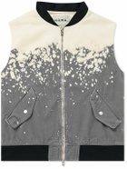 NOMA t.d. - Hand-Dyed Cotton-Twill Gilet - Gray