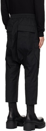 Rick Owens Black Porterville Cropped Cargo Pants