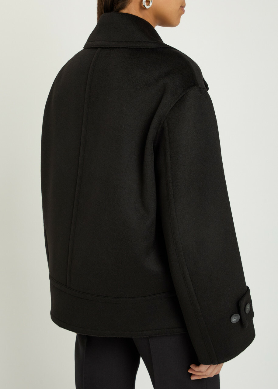 Joseph Weston Wool and Cashmere-blend Trench Jacket Black