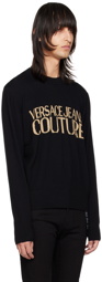 Versace Jeans Couture Black Crewneck Sweater