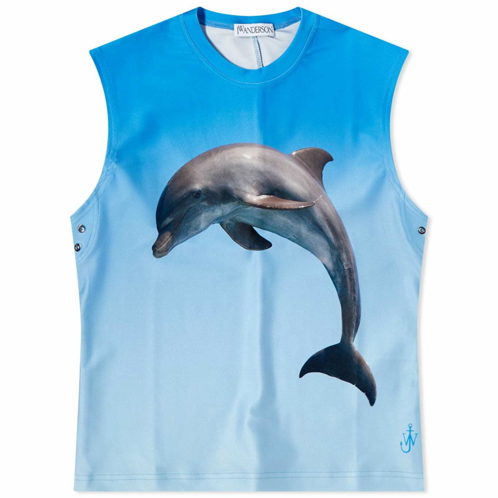 Photo: JW Anderson Women's Dolphin Sleeveless Top in Blue